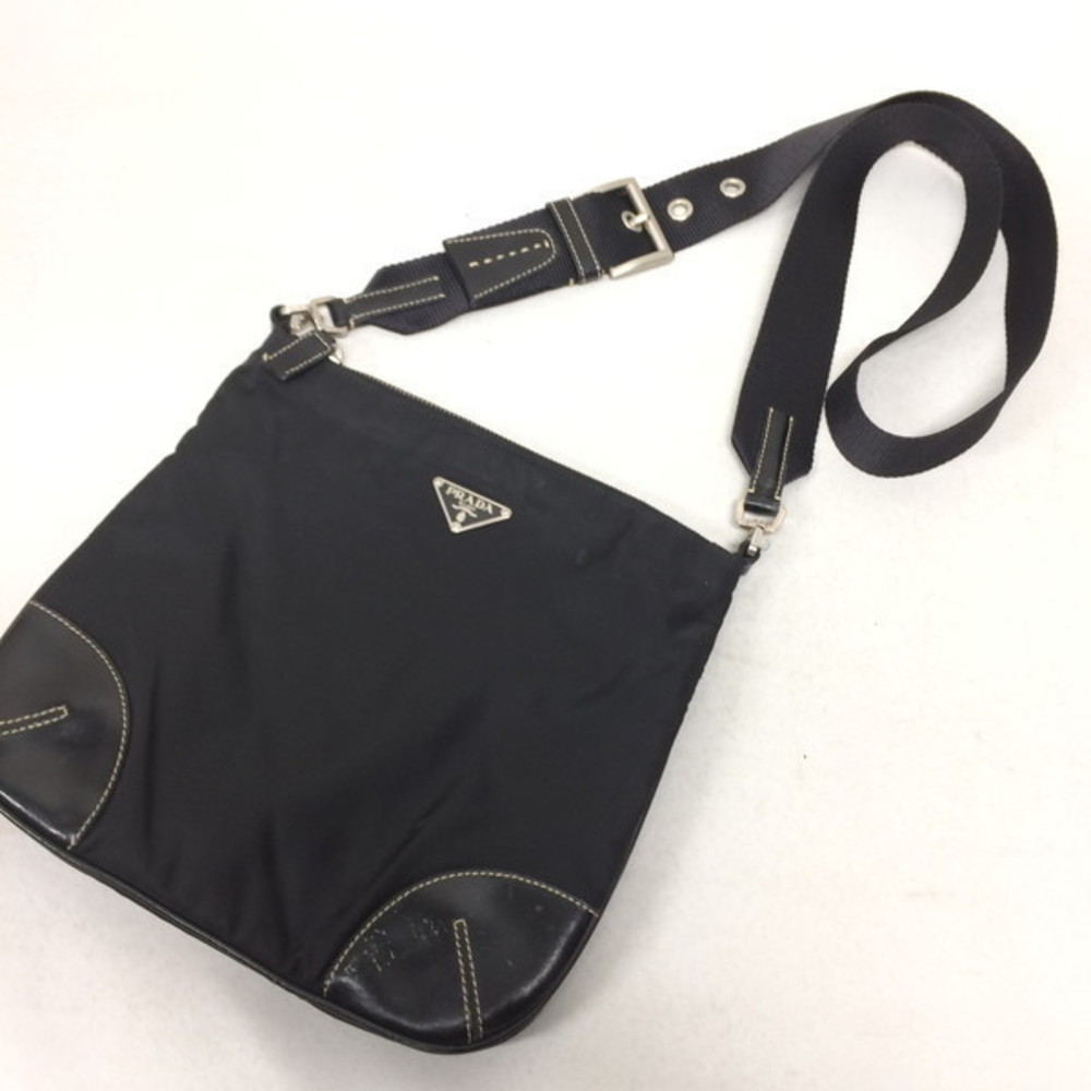 Prada Drawstring Pouch Nylon Black - image 1